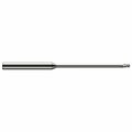 Harvey Tool 3/16 Cutter dia. x 0.2810 in. 9/32  x 3.7500 in. 3-3/4 Reach Carbide Ball End Mill, 3 Flutes 59512